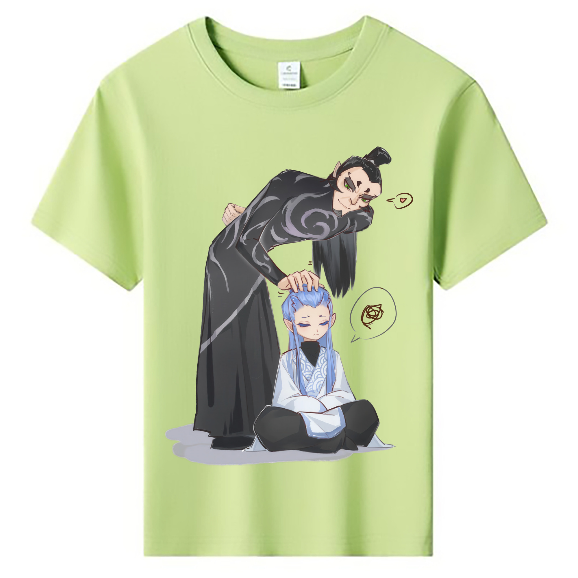 （画像用） Ne Zha 2 ナタ 魔童の大暴れ 綿100％キッズTシャツ（フロントプリント）